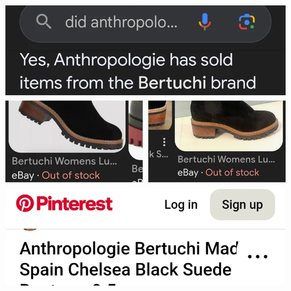 new!ANTHROPOLOGIE suede leather stacked heel traction sole chelsea made in Spain - Picture 3 of 17